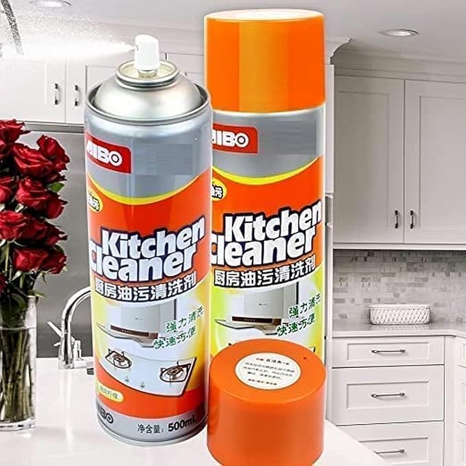 Multi-Purpose Foam Kitchen Cleaner Spray – Grease & Oil Stain Remover with Fragrance | 1 Pack